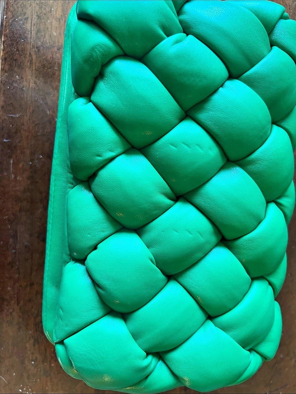 JW PEI Woven Shoulder Bag in Green NWT